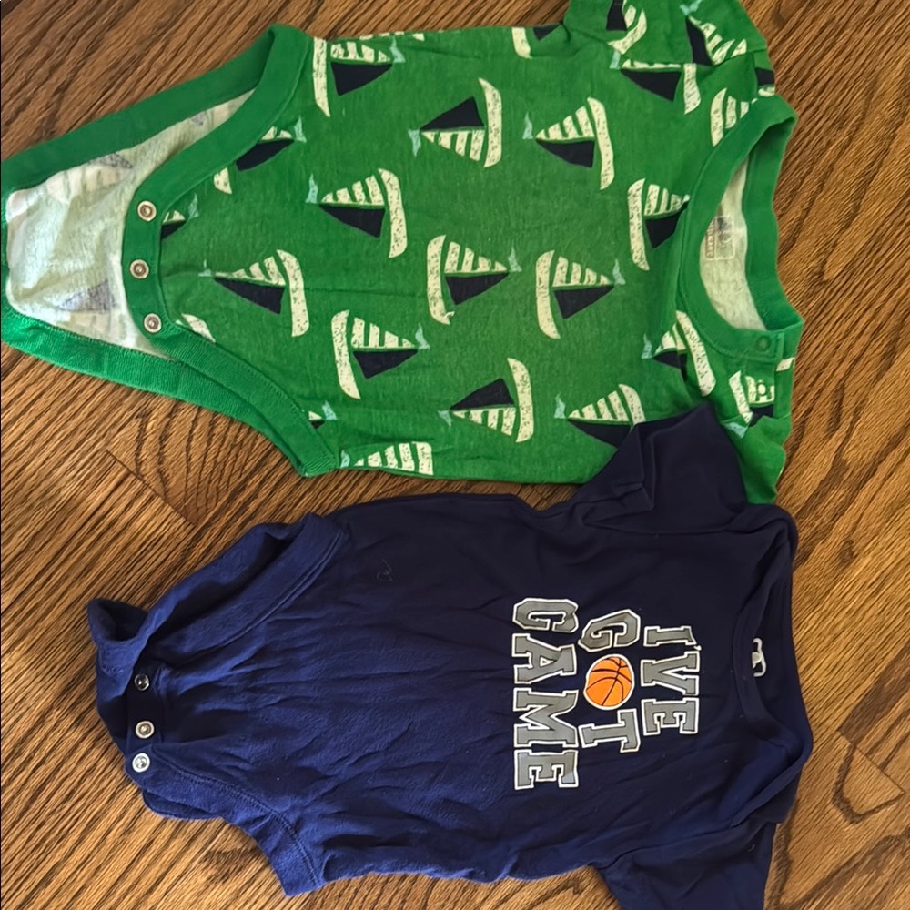 Old Navy Navy Blue Baby Onesie